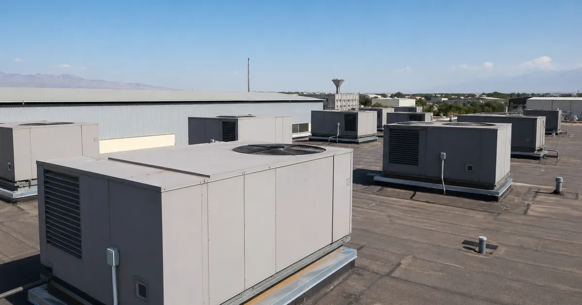 Крышный кондиционер (rooftop) или центральная система для склада